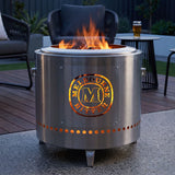 Melbourne Bitter fire pit on an outdoor deck