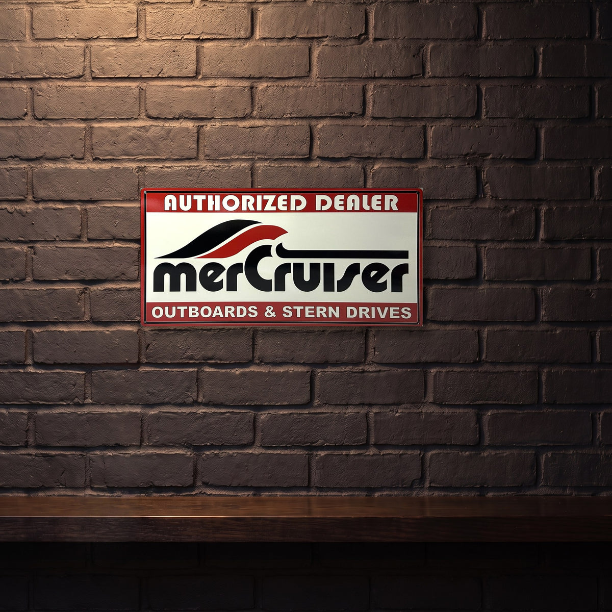 MERCRUISER 600 MM X 300 MM METAL SIGN
