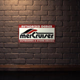 MERCRUISER 600 MM X 300 MM METAL SIGN