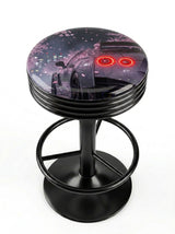 Blossom Run Bar Stool, Black Base - KC Design