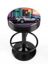 Retro City Bar Stool, Black Base - KC Design