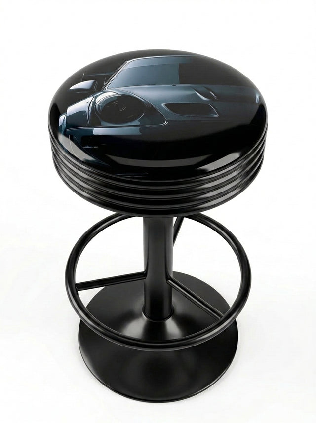 Street Racer Bar Stool, Black Base - KC Design
