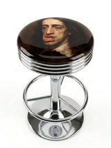 Cheeky Baroque Funny Bar Stool, Chrome Base - KC Design