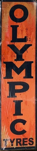 Olympic Tyres Quality Retro Metal Sign - 800 x 200mm