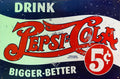 Pepsi Cola Retro Metal Sign - 600 x 400mm