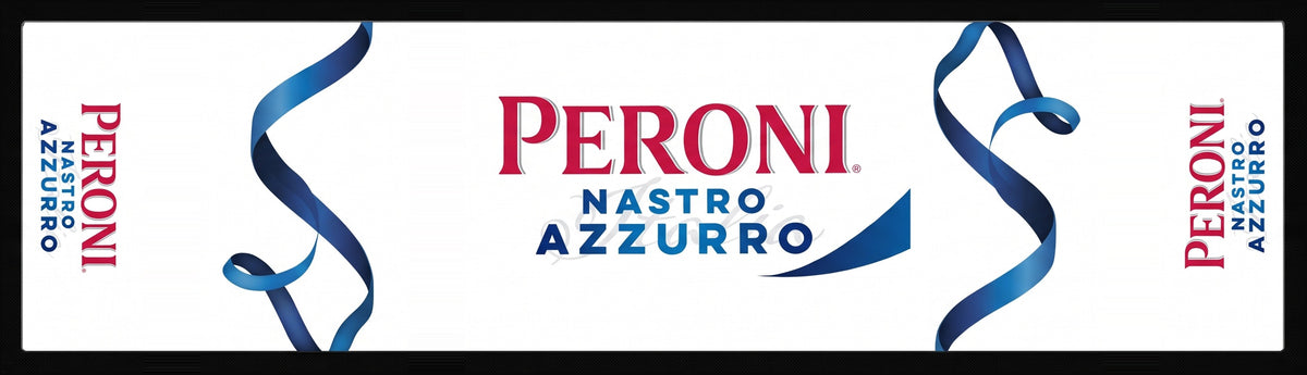Peroni Nastro Azzurro Premium Rubber-Backed Bar Mat Runner