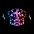 Heartbeat design flat - the printed seat artwork