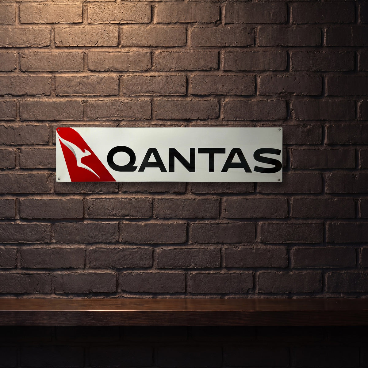 QANTAS 800 X 200 MM METAL SIGN