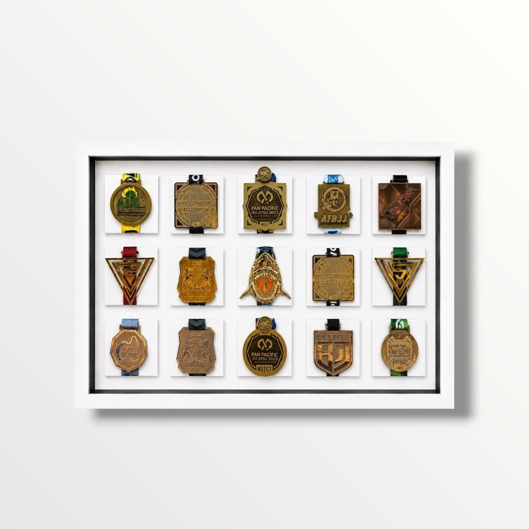 Jiu-Jitsu Medal Display Frame | 15x slots