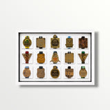 Jiu-Jitsu Medal Display Frame | 15x slots