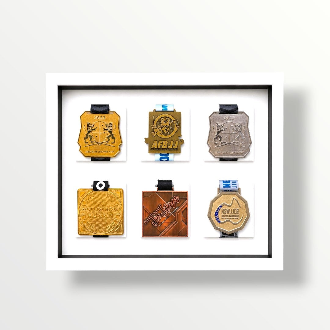 Jiu-Jitsu Medal Display Frame | 6x slots
