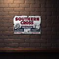 SOUTHERN CROSS WINDMILLS & PUMPS 600 MM X 400 MM METAL SIGN