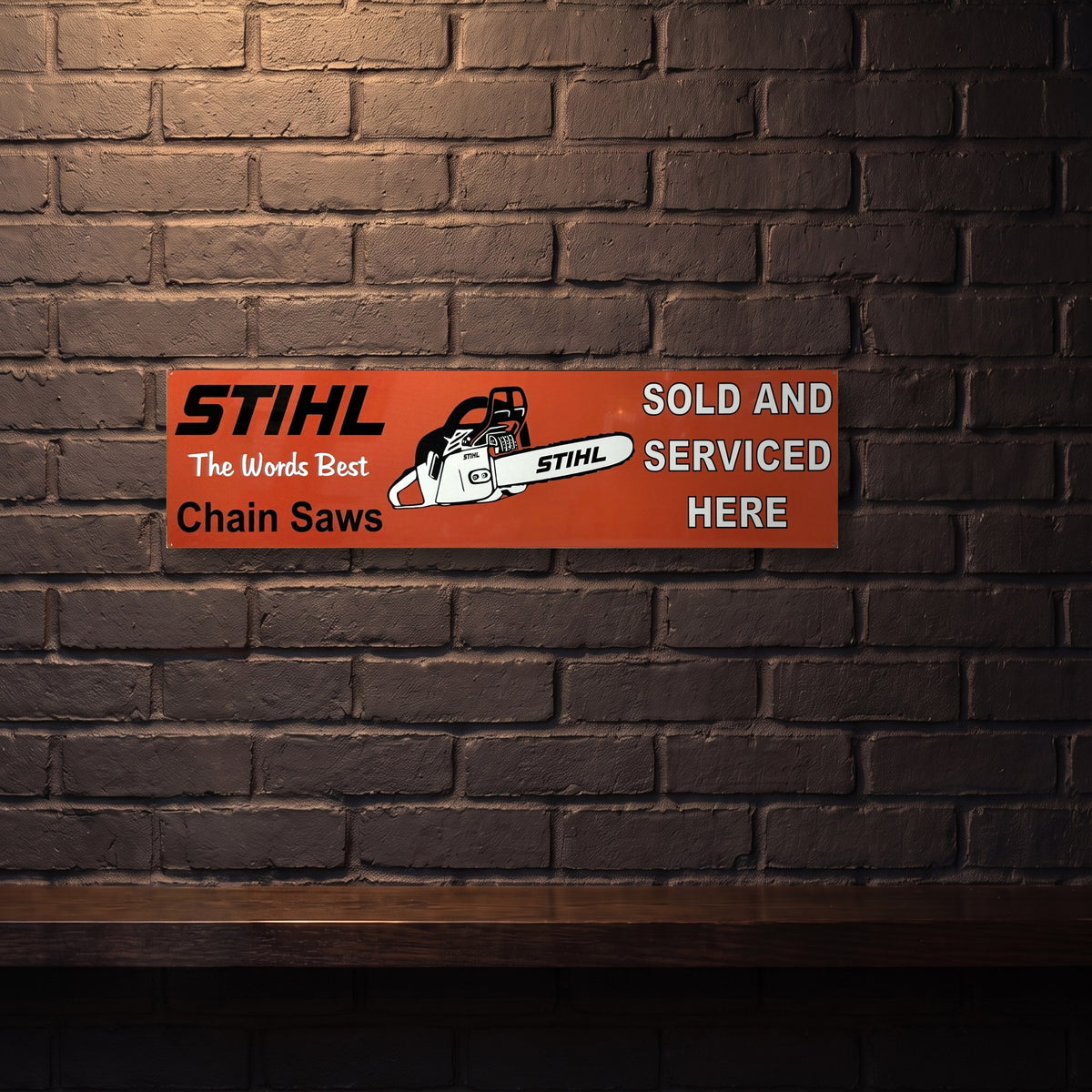 STIHL CHAINSAWS 800 X 200 MM METAL SIGN