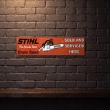 STIHL CHAINSAWS 800 X 200 MM METAL SIGN
