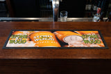 Stone & Wood Premium Rubber-Backed Bar Mat Runner on a bar top