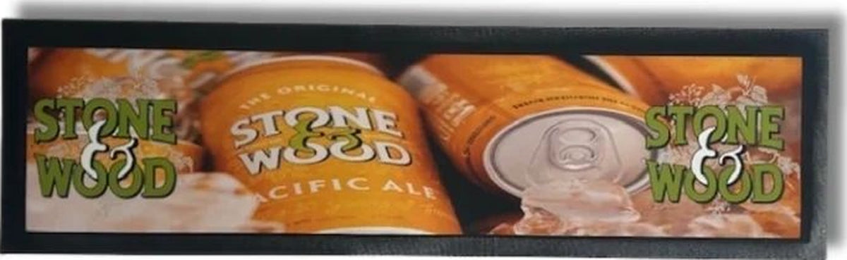 Stone & Wood Premium Rubber-Backed Bar Mat Runner