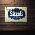 STREETS CREAMIER ICE CREAM HUGE 810 MM X 555 MM METAL SIGN