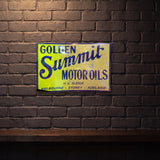 SUMMIT MOTOR OILS HC SLEIGH 600 MM X 400 MM METAL SIGN