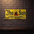 THE SUN NEWSPAPER 810 X 380 METAL SIGN