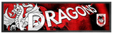 St George-Illawarra Dragons NRL Premium Rubber-Backed Bar Mat Runner - image 1