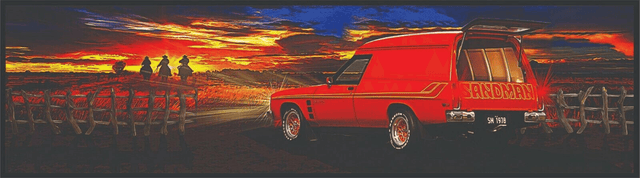 Sandman Sunset Premium Rubber-Backed Bar Mat Runner