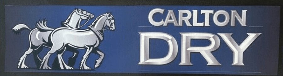 Carlton Dry Premium Rubber-Backed Bar Mat Runner