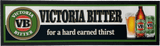 VB Victoria Bitter "Hard Earned Thirst" Rubber-Backed Bar Mat Runner - image 1