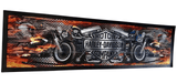 Harley Davidson Motor Company Premium Rubber-Backed Bar Mat Runner - KING CAVE
