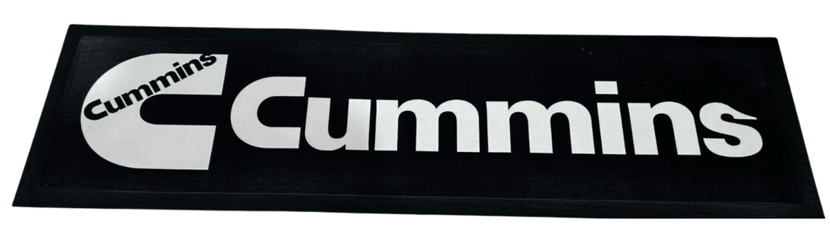 Cummins Black Premium Rubber-Backed Bar Mat Runner - KING CAVE