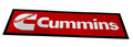 Cummins Red Premium Rubber-Backed Bar Mat Runner - KING CAVE