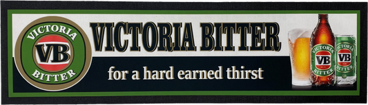 VB Victoria Bitter "Hard Earned Thirst" Rubber-Backed Bar Mat Runner