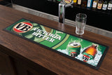 VB Victoria Bitter Premium Rubber-Backed Bar Mat Runner on a bar top