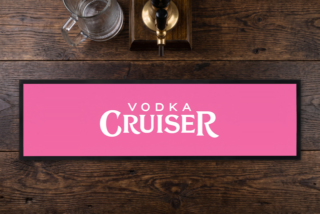 Vodka Cruiser Premium Rubber-Backed Bar Mat Runner