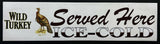 Wild Turkey "Served Here Ice Cold" Premium Rubber-Backed Bar Mat Runner - image 1