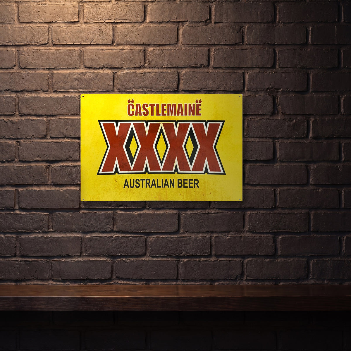XXXX BEER CASTLEMAINE 600 X 400 MM METAL SIGN