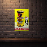 XXXX DRAUGHT 600MM X 400MM METAL SIGN