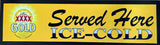 XXXX Gold "Served Here" Premium Rubber-Backed Bar Mat Runner - image 1