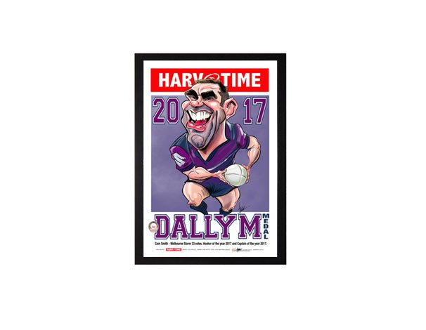 2017 Dally M Medal Print Framed - Official NRL Memorabilia - KING CAVE