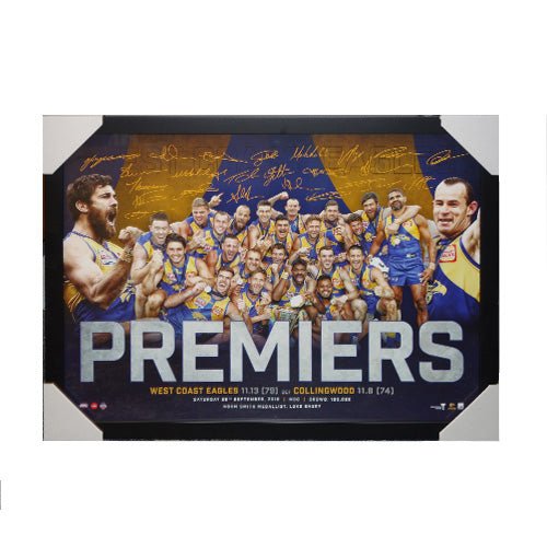 2018 West Coast Premiership Print - Official AFL Memorabilia - KING CAVE