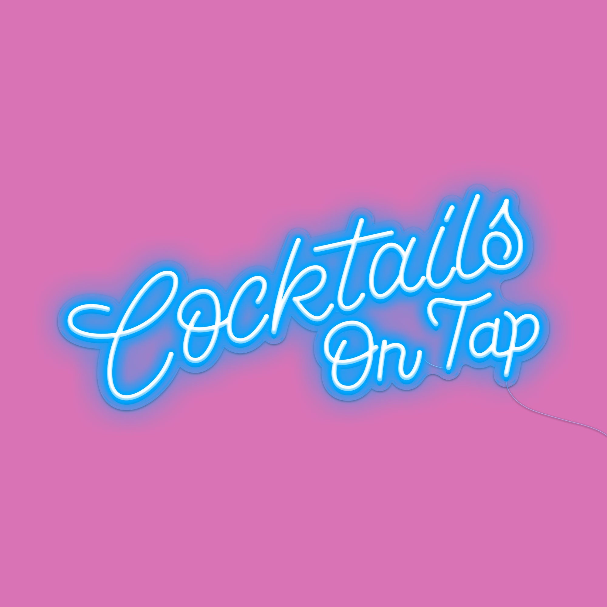 Cocktail On Tap Neon Bar Sign