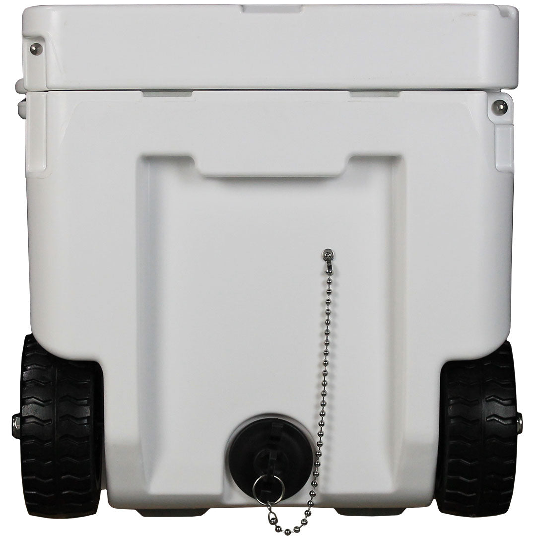 Rhino ES-50QTW Roto Molded Foam Injected 50 Litre Ice Box With Longest Ice Retention And Cool Wheels With Handle - Model ES-50QTW