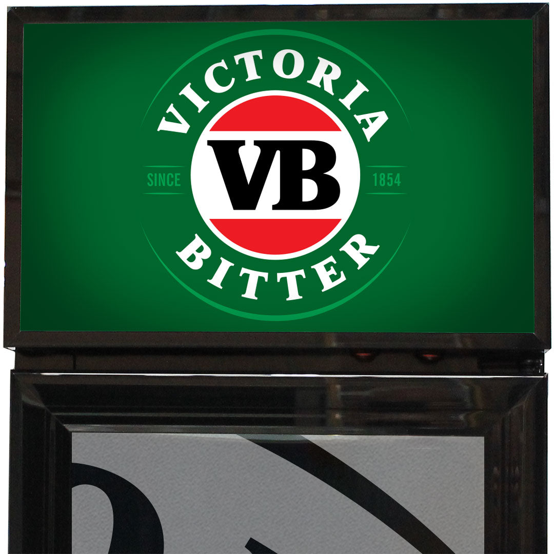 Victoria Bitter Branded Skinny Upright Bar Fridge - Model SS-P160-VB-V1
