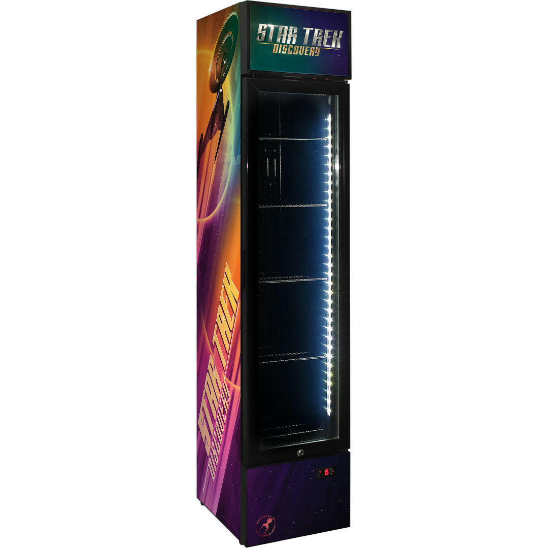 Star Trek Discovery Branded Skinny Upright Bar Fridge - SS-P160FA-STD-02