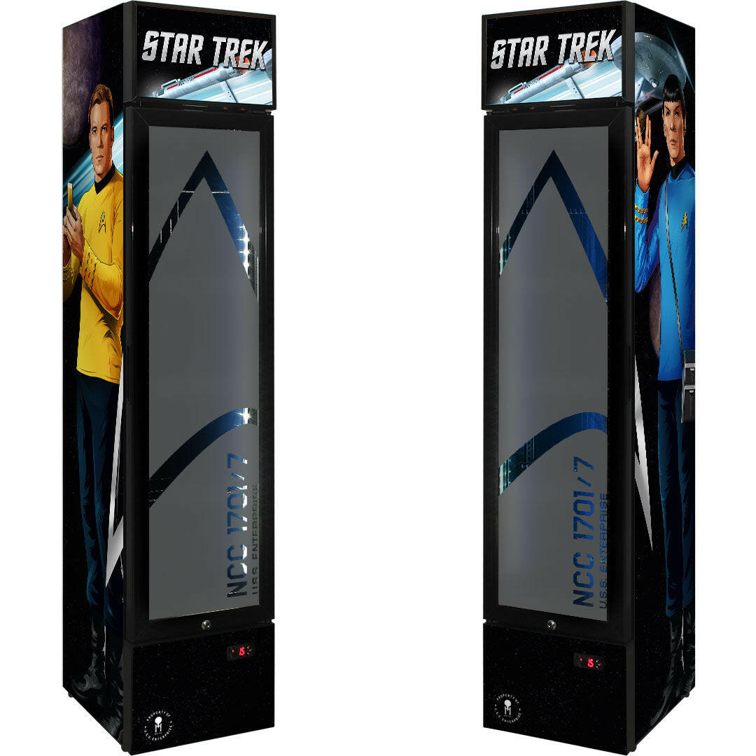 Star Trek Original Branded Skinny Upright Bar Fridge - SS-P160FA-STO1