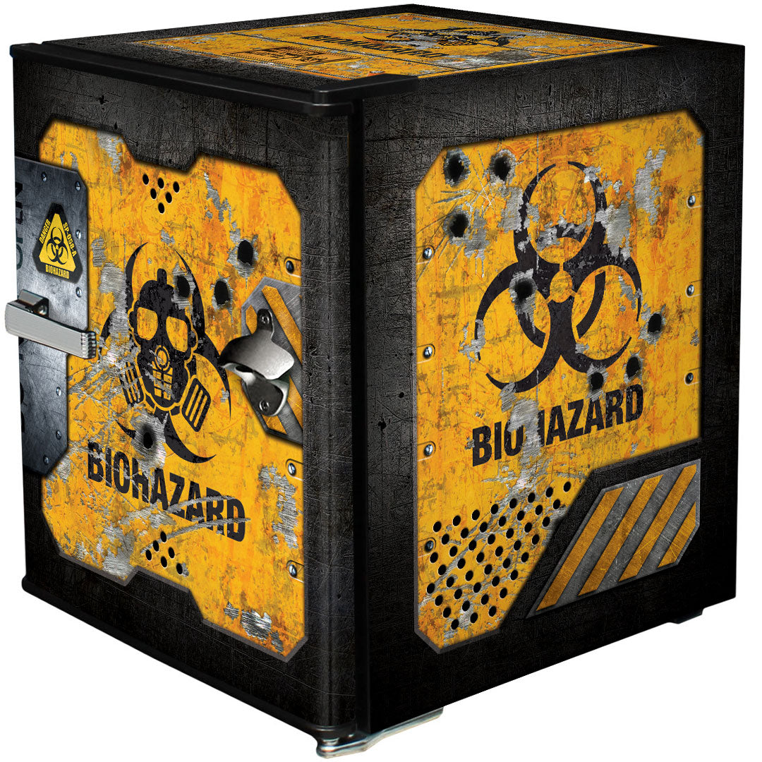Toxic Waste Crate Design Mini Bar Fridge - A Great Gift Idea - Model HUS-BC46B-TOXIC