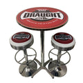 West End Draught Beer Bar Table & Bar Stool Set