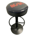 AC/DC Black Matt Gas-Lift Adjustable Bar Stool - KING CAVE