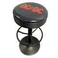 AC/DC Black Matt Gas-Lift Adjustable Bar Stool - KING CAVE