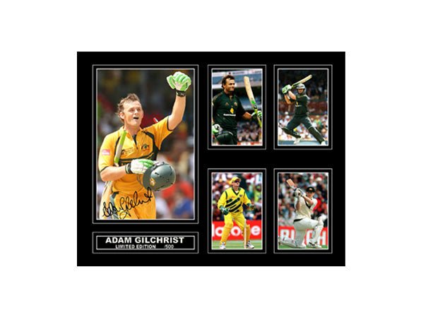 Adam Gilchrist Collage Framed - Official Cricket Australia Memorabilia - KING CAVE