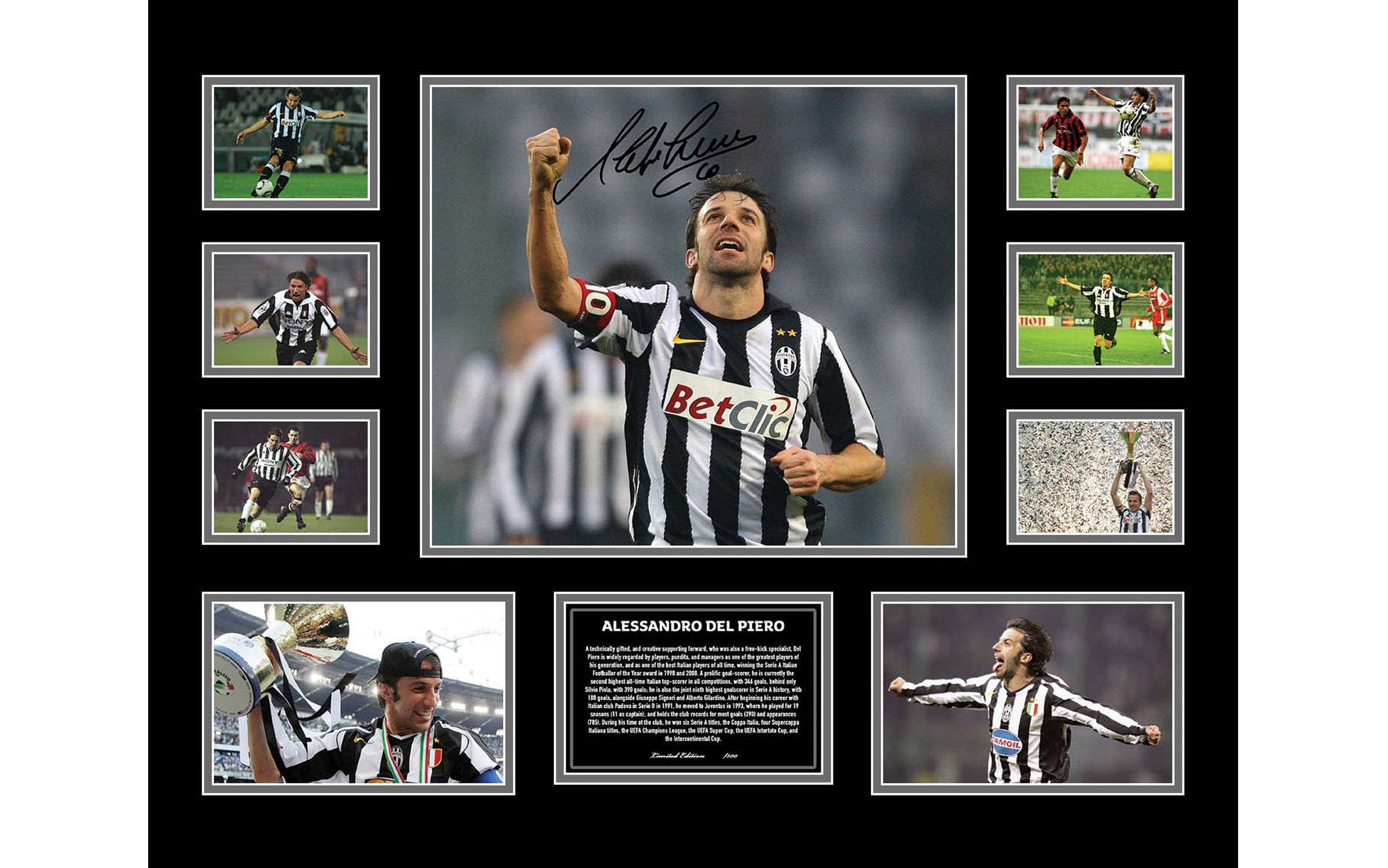 Alessandro Del Piero Collage Framed - KING CAVE